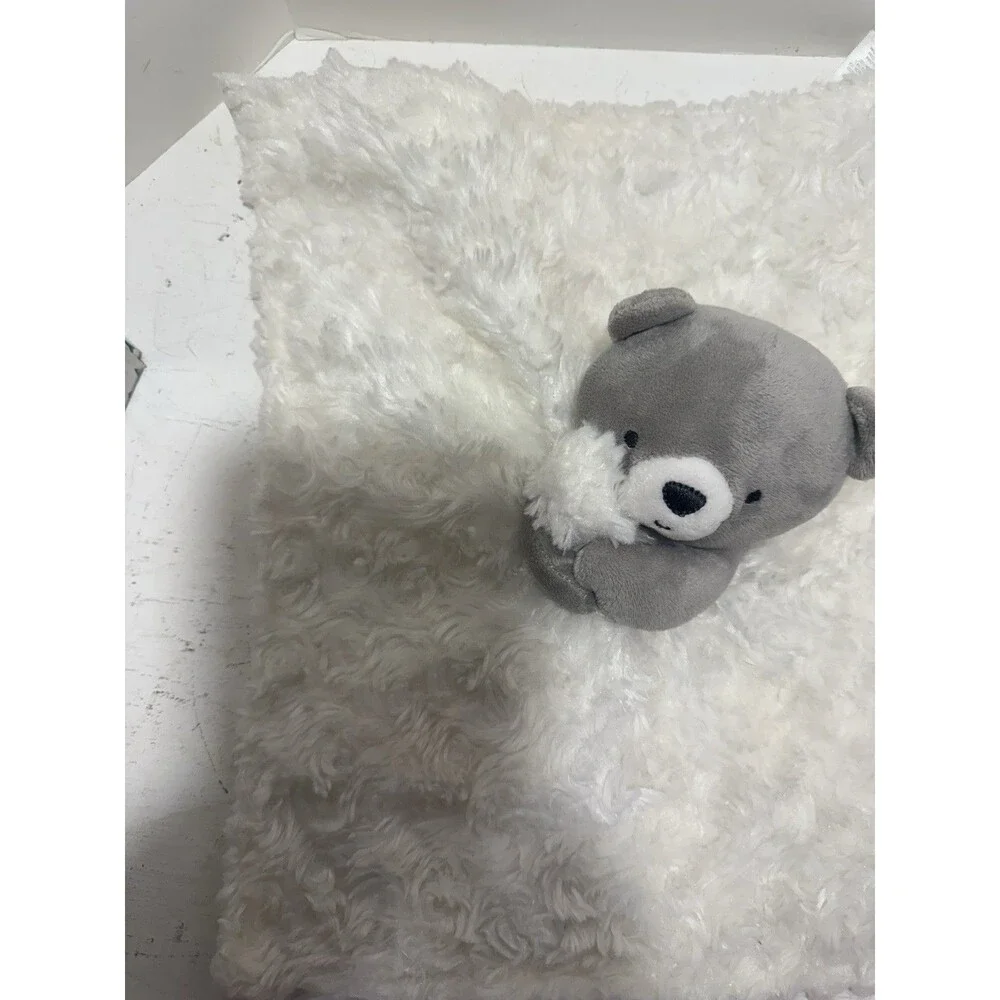 Just One You Grey White Bear Print Lovey 13